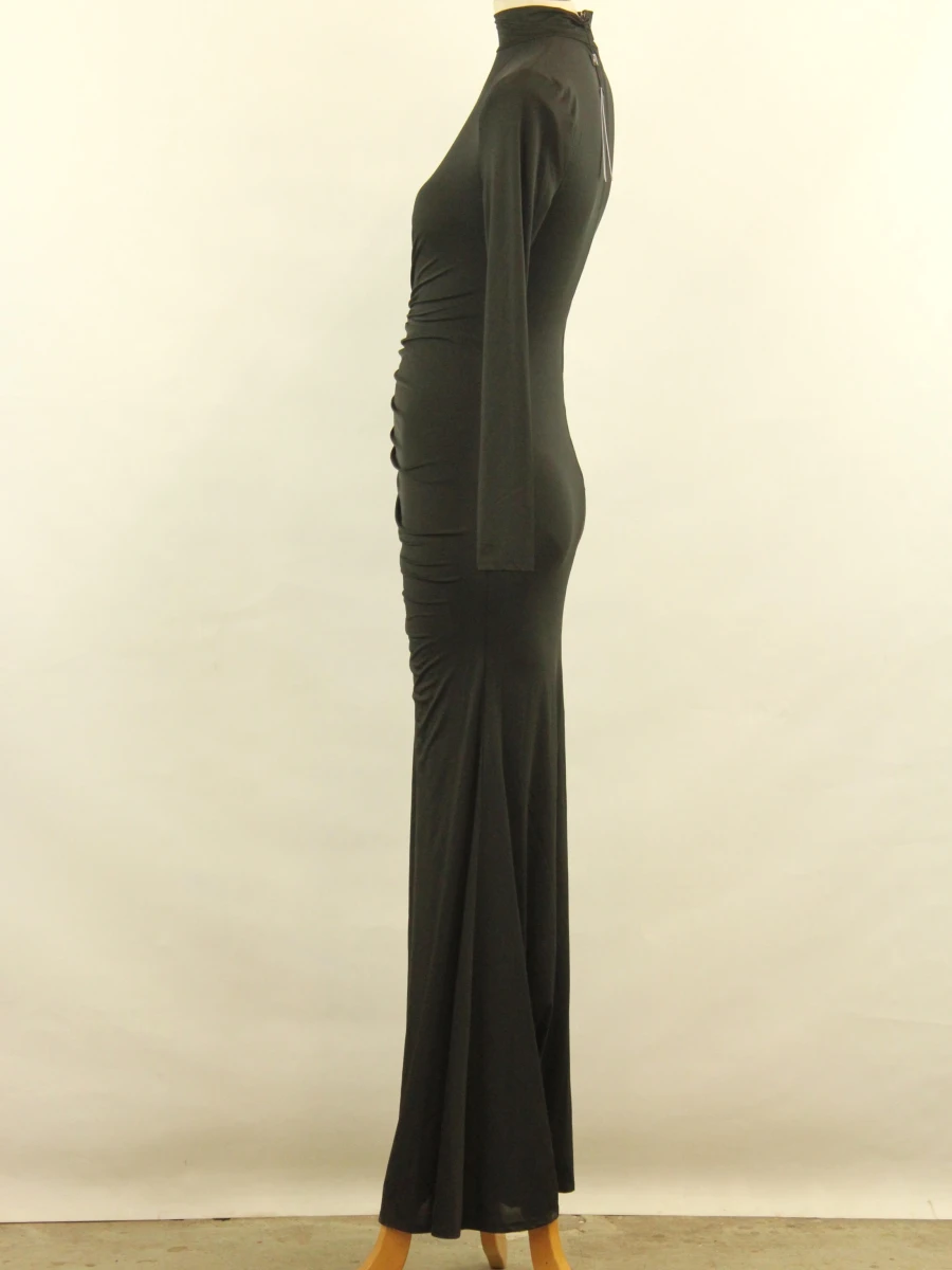 Marciano by Guess zwarte maxi-jurk met drapering – maat 38 - foto 3