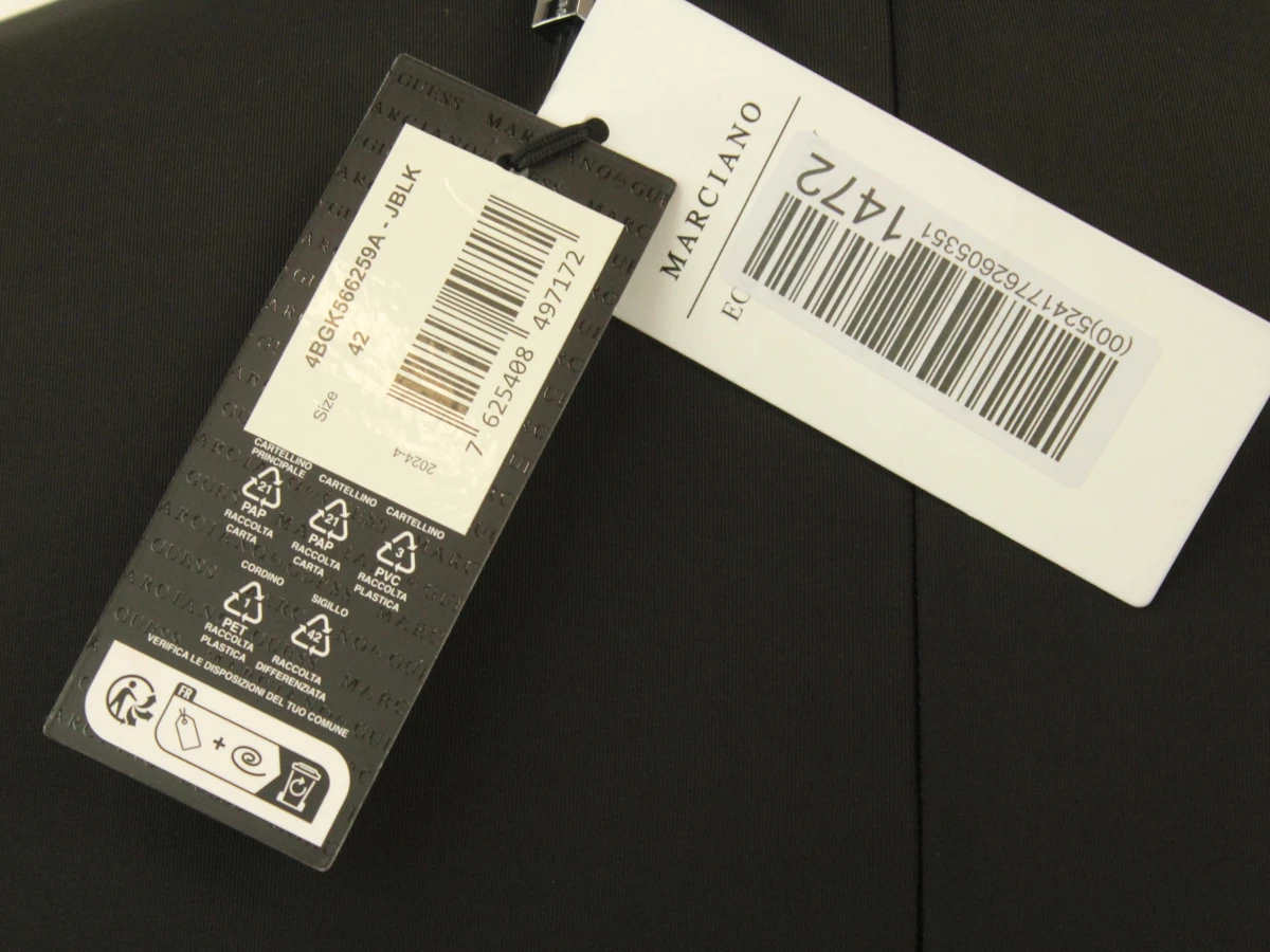 Marciano by Guess zwarte maxi-jurk met drapering – maat 38 - foto 7