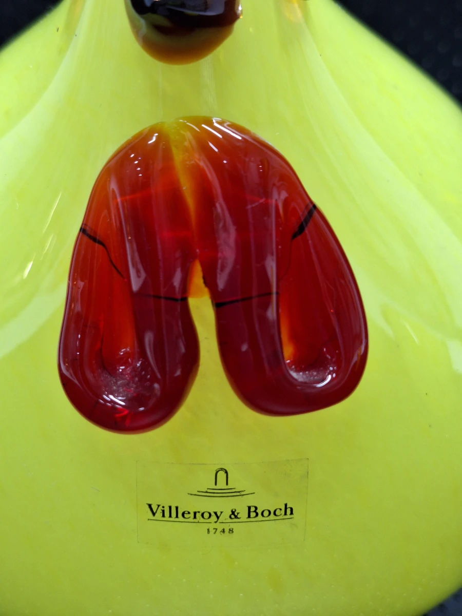 Vintage glazen kip en kuiken - Villeroy & Boch - foto 7