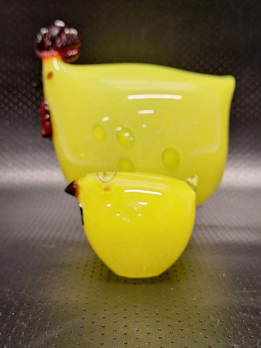 Vintage glazen kip en kuiken - Villeroy & Boch - foto 3