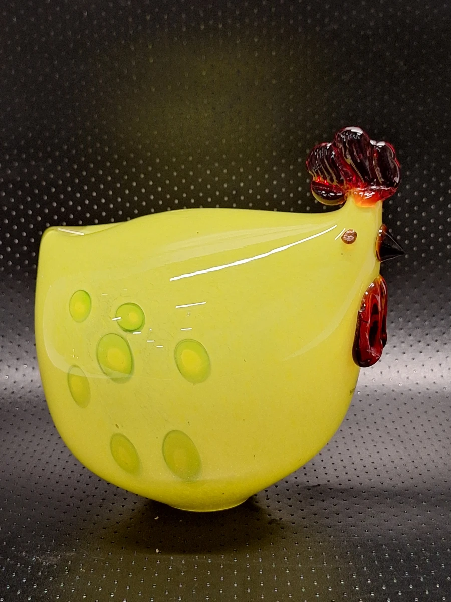 Vintage glazen kip en kuiken - Villeroy & Boch - foto 11