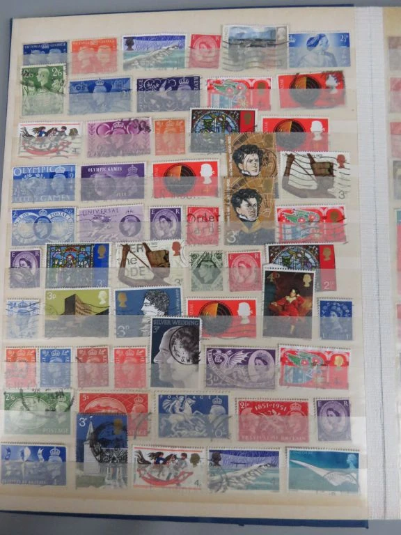Postzegelverzameling in blauwe map - foto 23