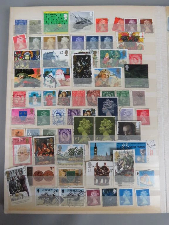 Postzegelverzameling in blauwe map - foto 3