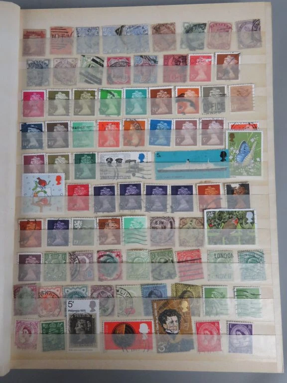 Postzegelverzameling in blauwe map - foto 20