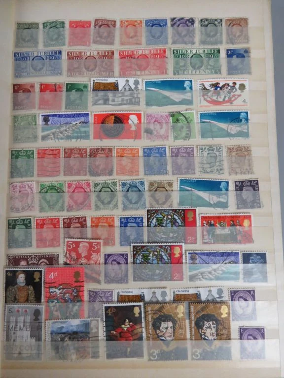 Postzegelverzameling in blauwe map - foto 22