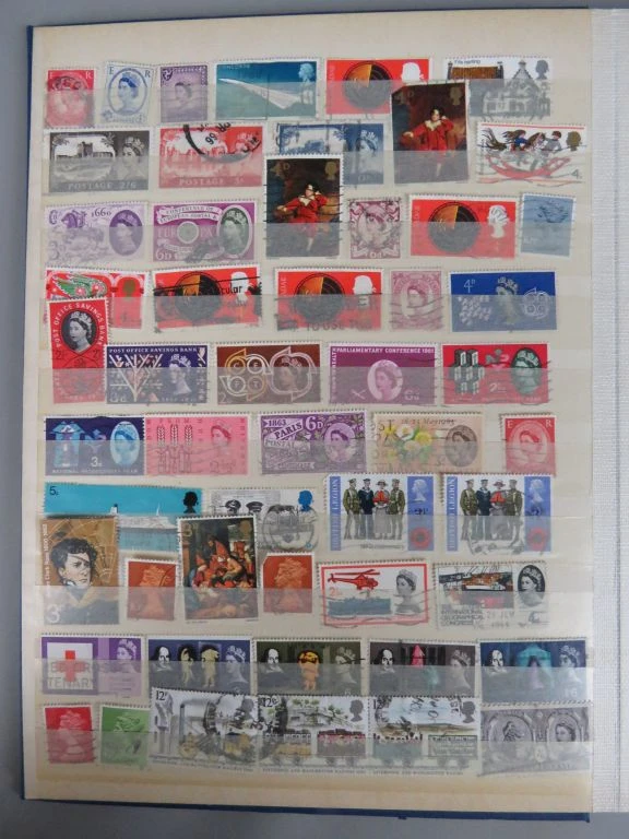 Postzegelverzameling in blauwe map - foto 25