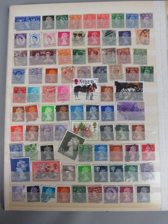 Postzegelverzameling in blauwe map - foto 33