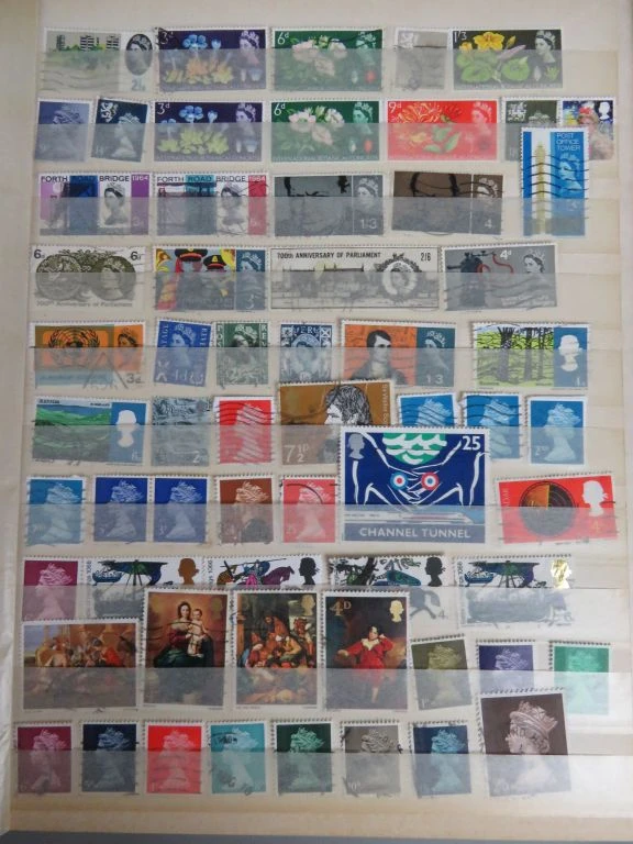 Postzegelverzameling in blauwe map - foto 26