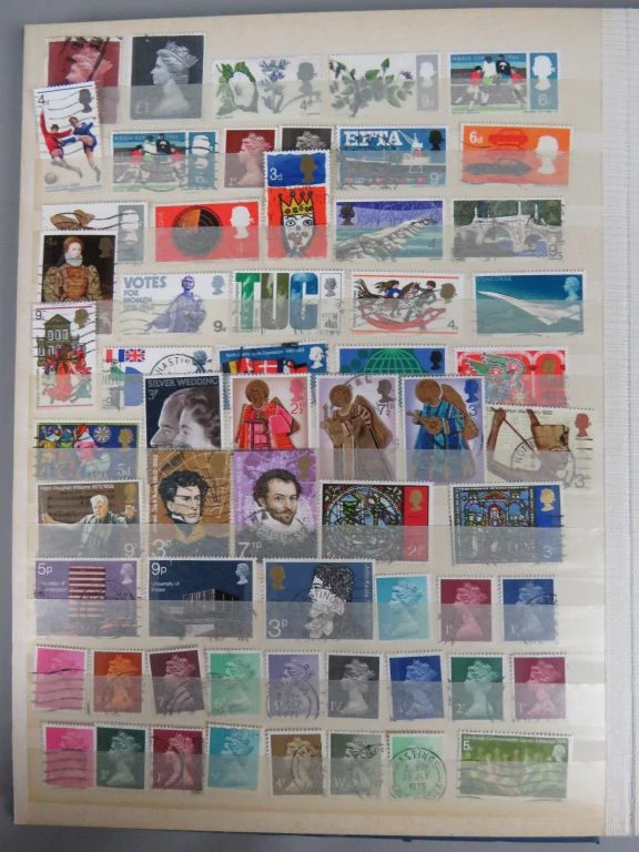 Postzegelverzameling in blauwe map - foto 27