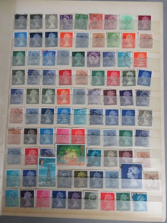 Postzegelverzameling in blauwe map - foto 32