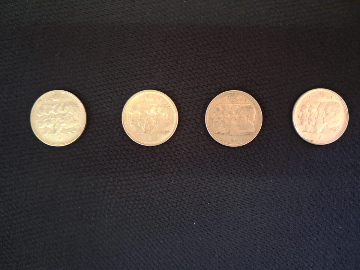 Set Belgische Franken 1948 - 1952 - foto 7