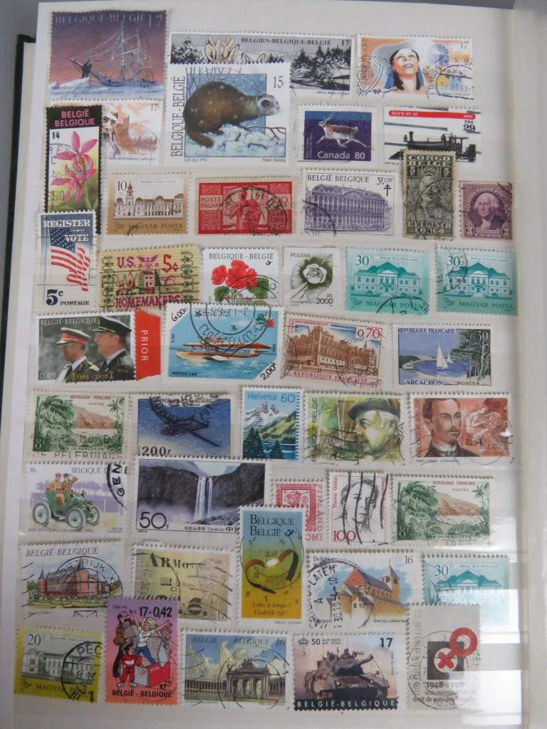 Postzegelverzameling in groen album - foto 4