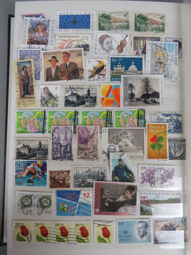 Postzegelverzameling in groen album - foto 2
