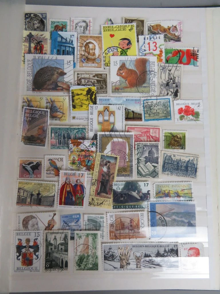 Postzegelverzameling in groen album - foto 5