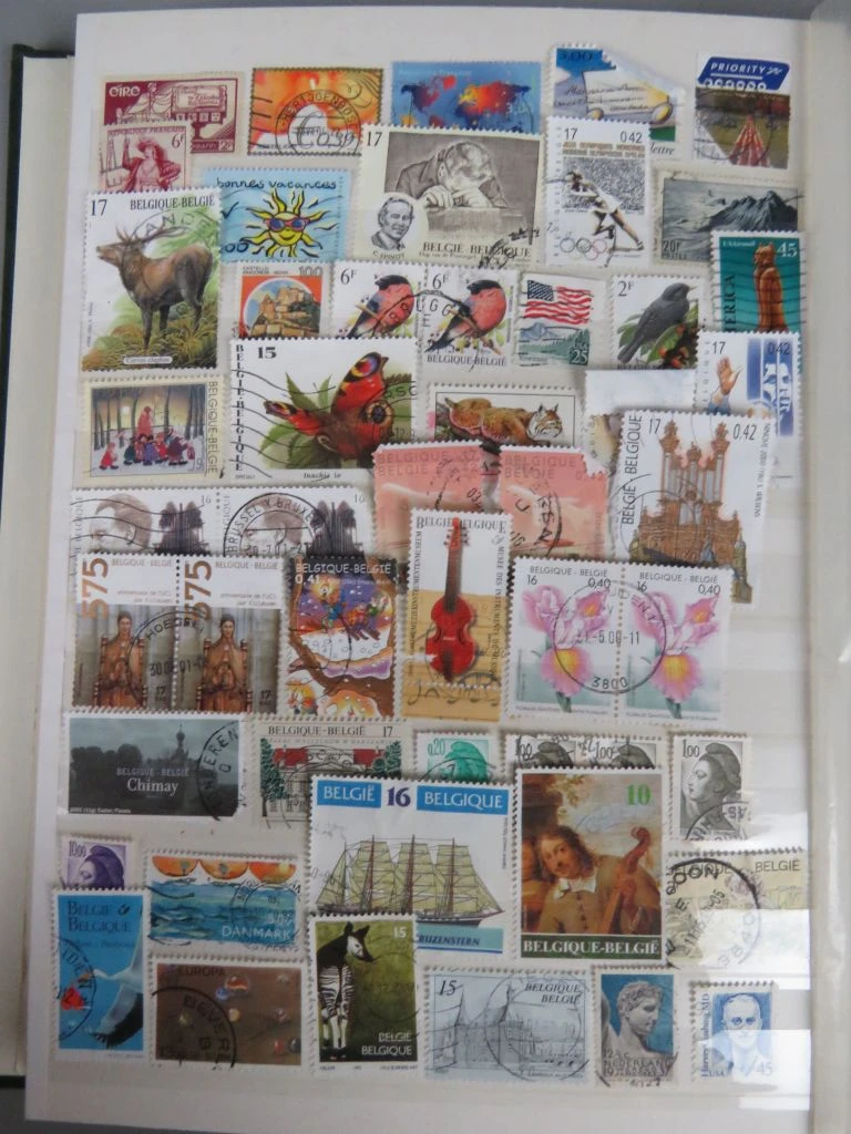 Postzegelverzameling in groen album - foto 14