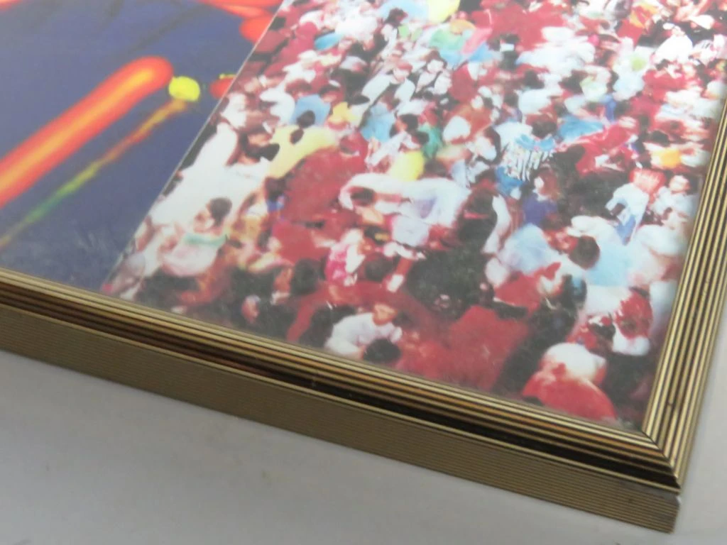 Ingelijste goudenkleurige laserdisc U2 Zoo Live from Sydney - foto 5