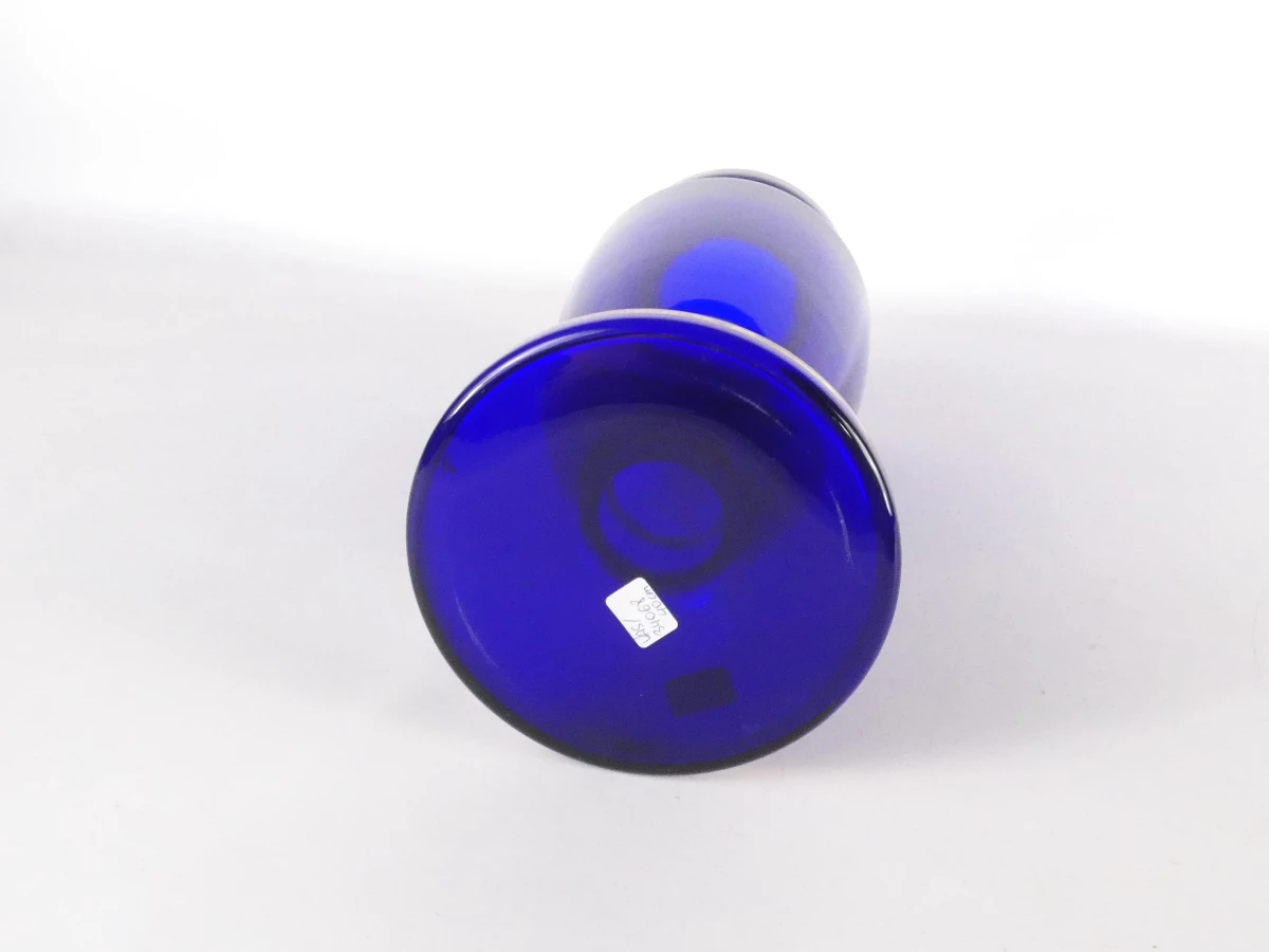 Blauwe Bohemia Crystalex vaas met bloemdecoratie "Lady Flower" - foto 9