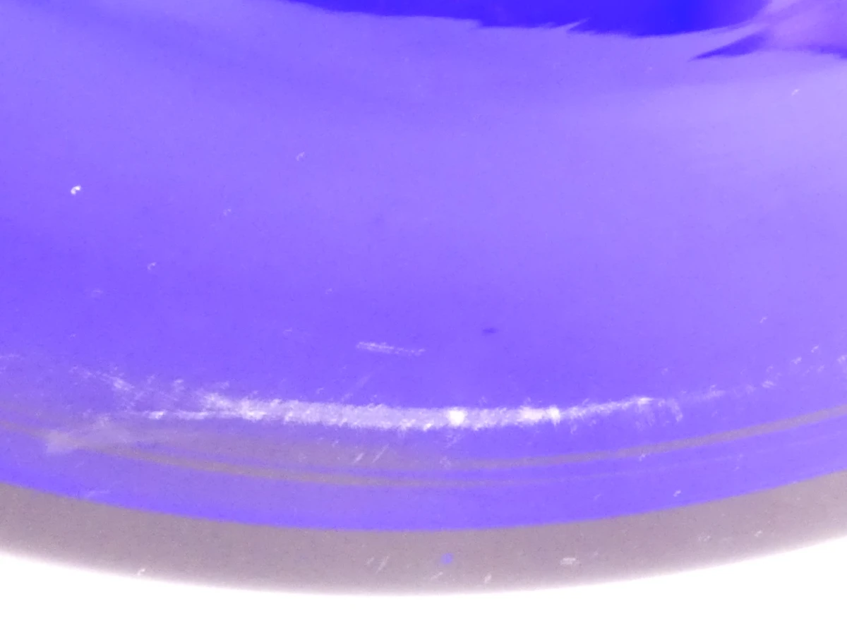 Blauwe Bohemia Crystalex vaas met bloemdecoratie "Lady Flower" - foto 11