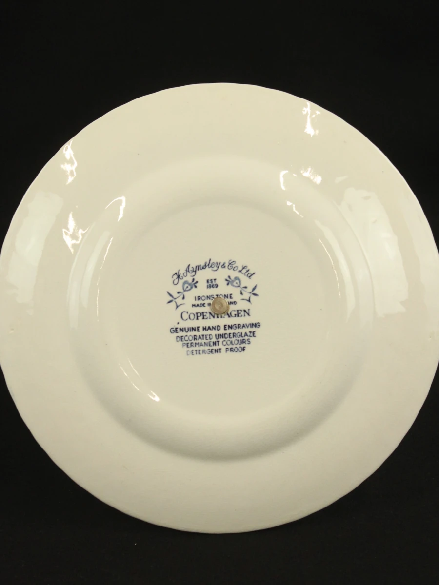 Tweeledig etagère van Aynsley & co borden met blauw-wit decor - foto 6