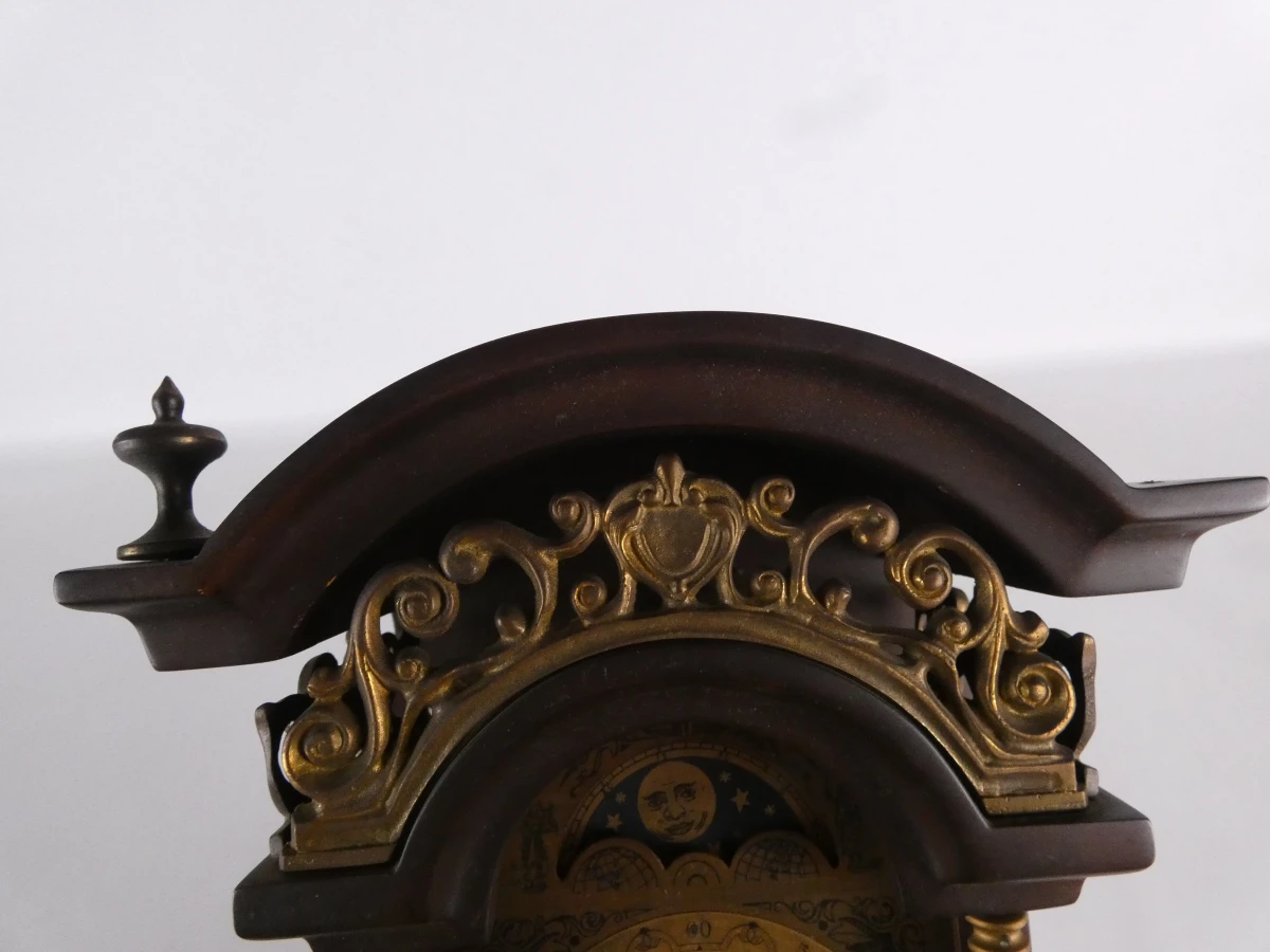 Vintage Sallander wandklok met gewichten en kettingen - foto 2