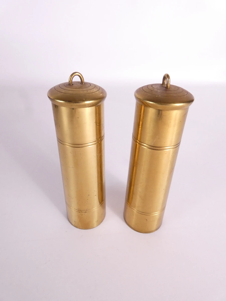 Vintage Sallander wandklok met gewichten en kettingen - foto 5