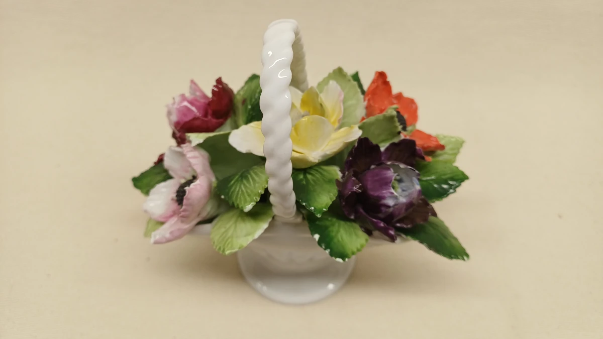Set van 3 porseleinen bloemstukken decoratie - foto 10
