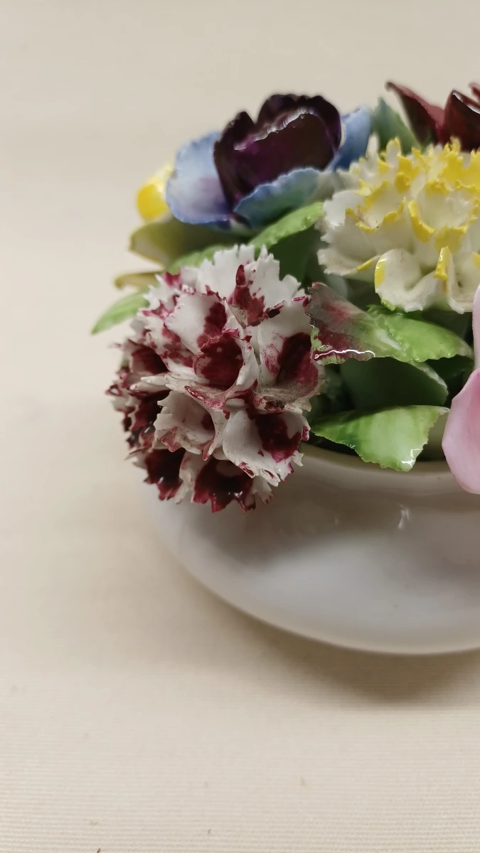 Set van 3 porseleinen bloemstukken decoratie - foto 8