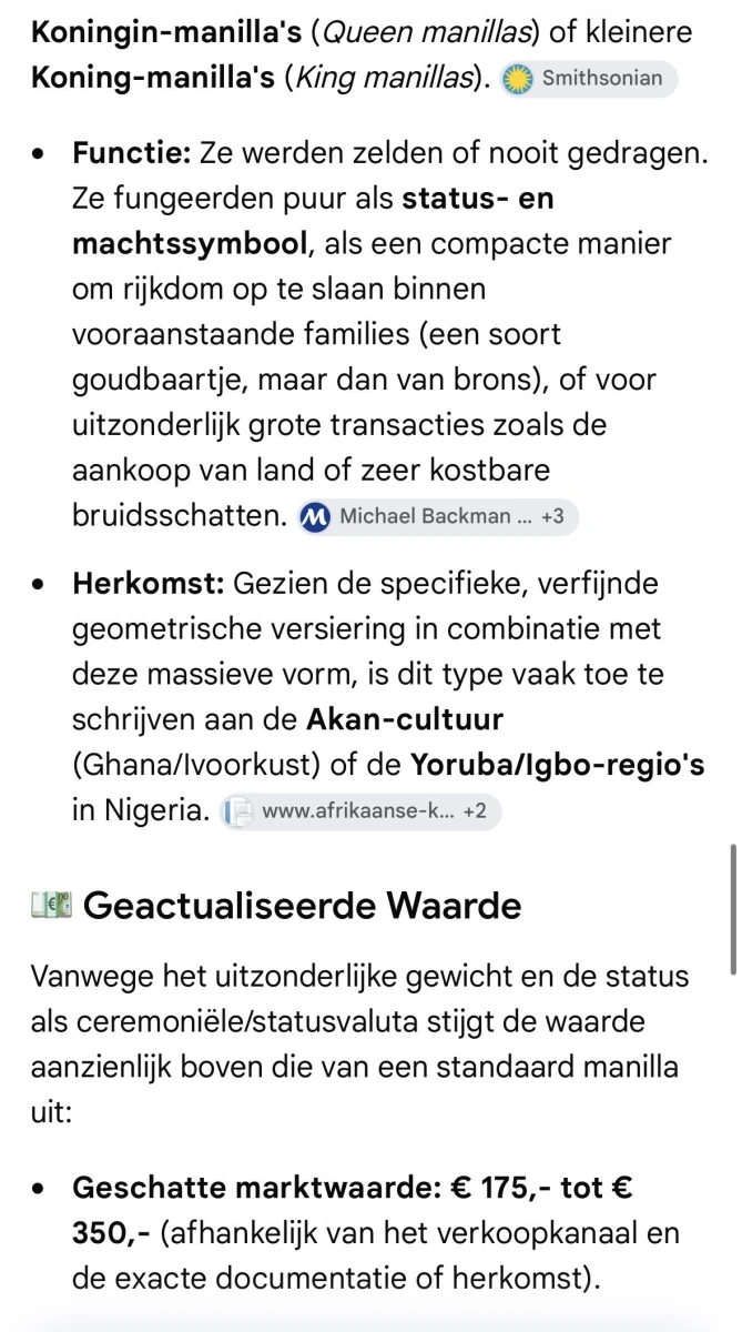 Afrikaanse manilla armband van gietijzer - foto 7