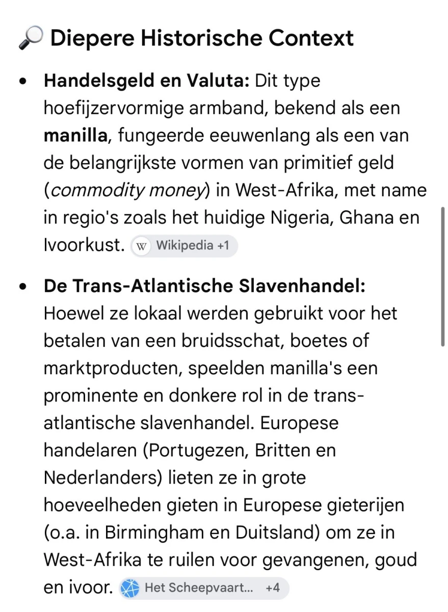 Afrikaanse manilla armband van gietijzer - foto 4
