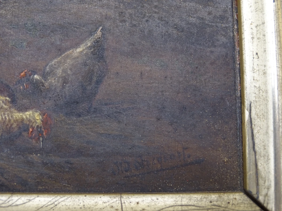 3 oude olieverfschilderijen - foto 18