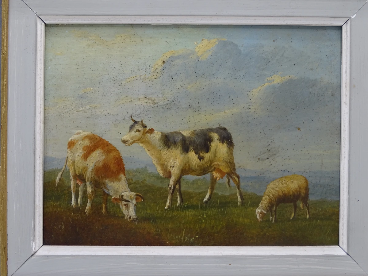 3 oude olieverfschilderijen - foto 20