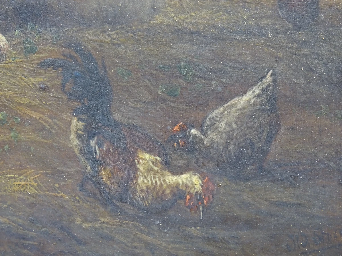 3 oude olieverfschilderijen - foto 13