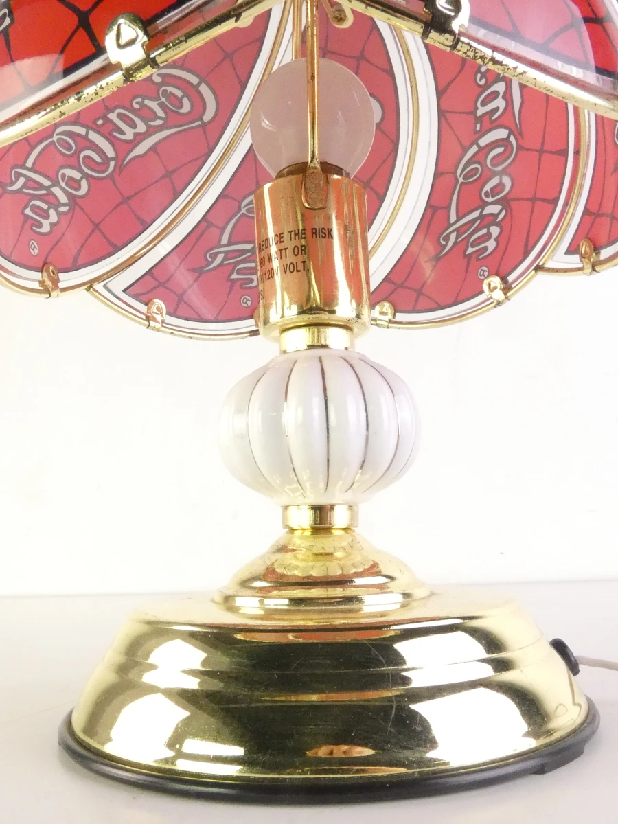 Vintage Coca-Cola tafellamp - Tiffany-stijl - foto 4
