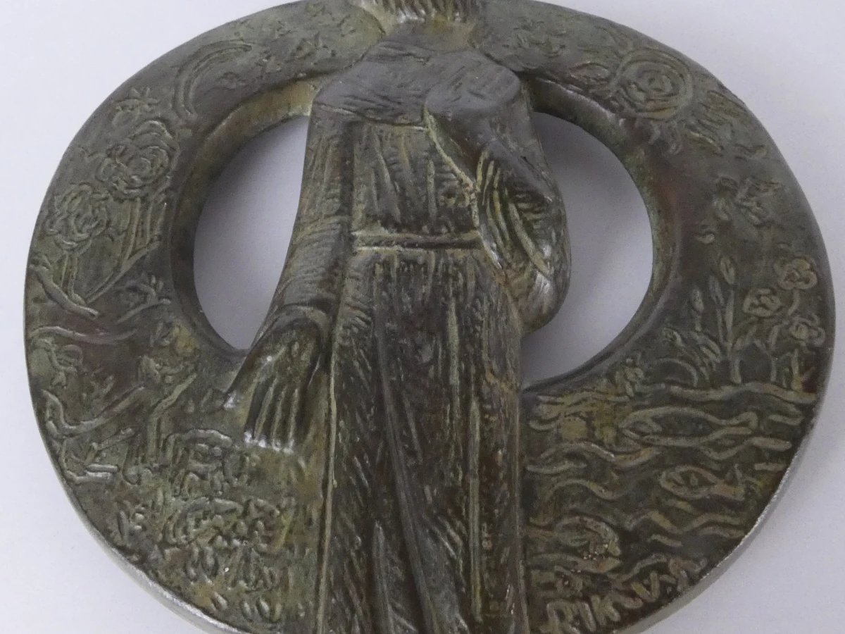 Bronzen Wanddecoratie Heilige Franciscus - foto 3