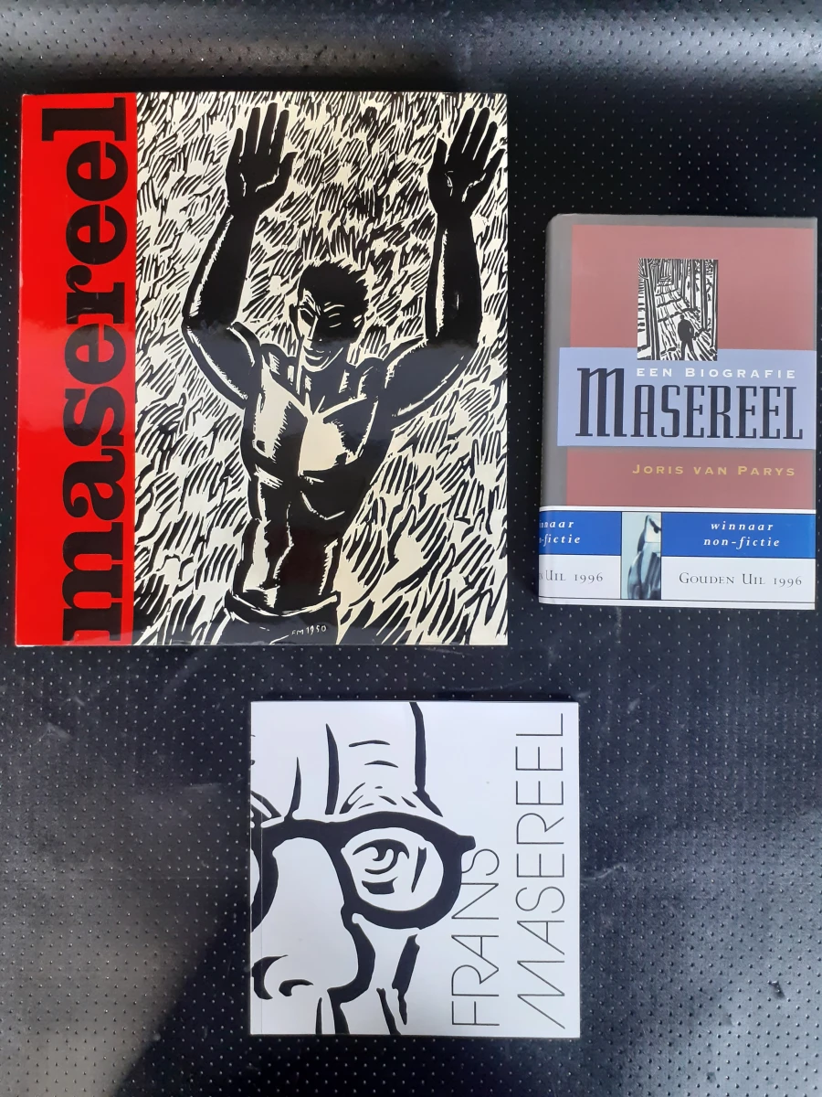 Boek: Trio van boeken over Frans Masereel – kavel bij De Kringwinkel, Gent