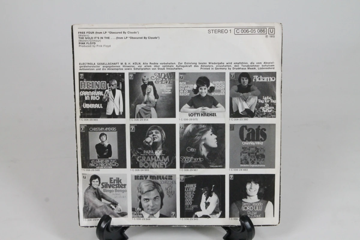 Vinyl single Pink Floyd - Free Four (1972) - foto 2