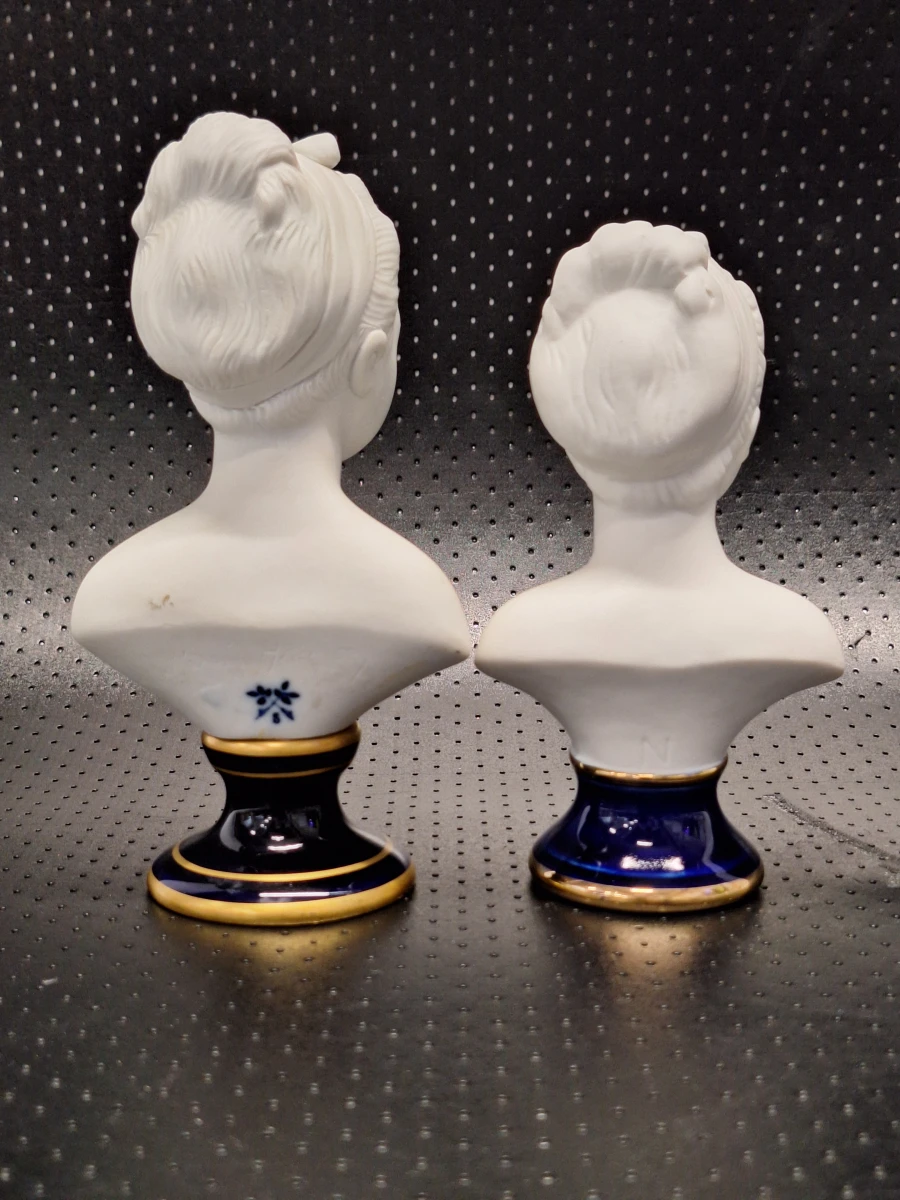 Set van 6 vintage porseleinen kinderbustes naar Houdon - foto 7