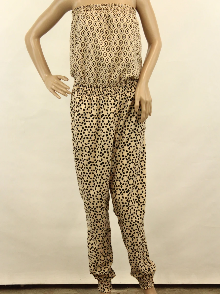 Essentiel Antwerp bustier jumpsuit met luipaardprint - foto 2