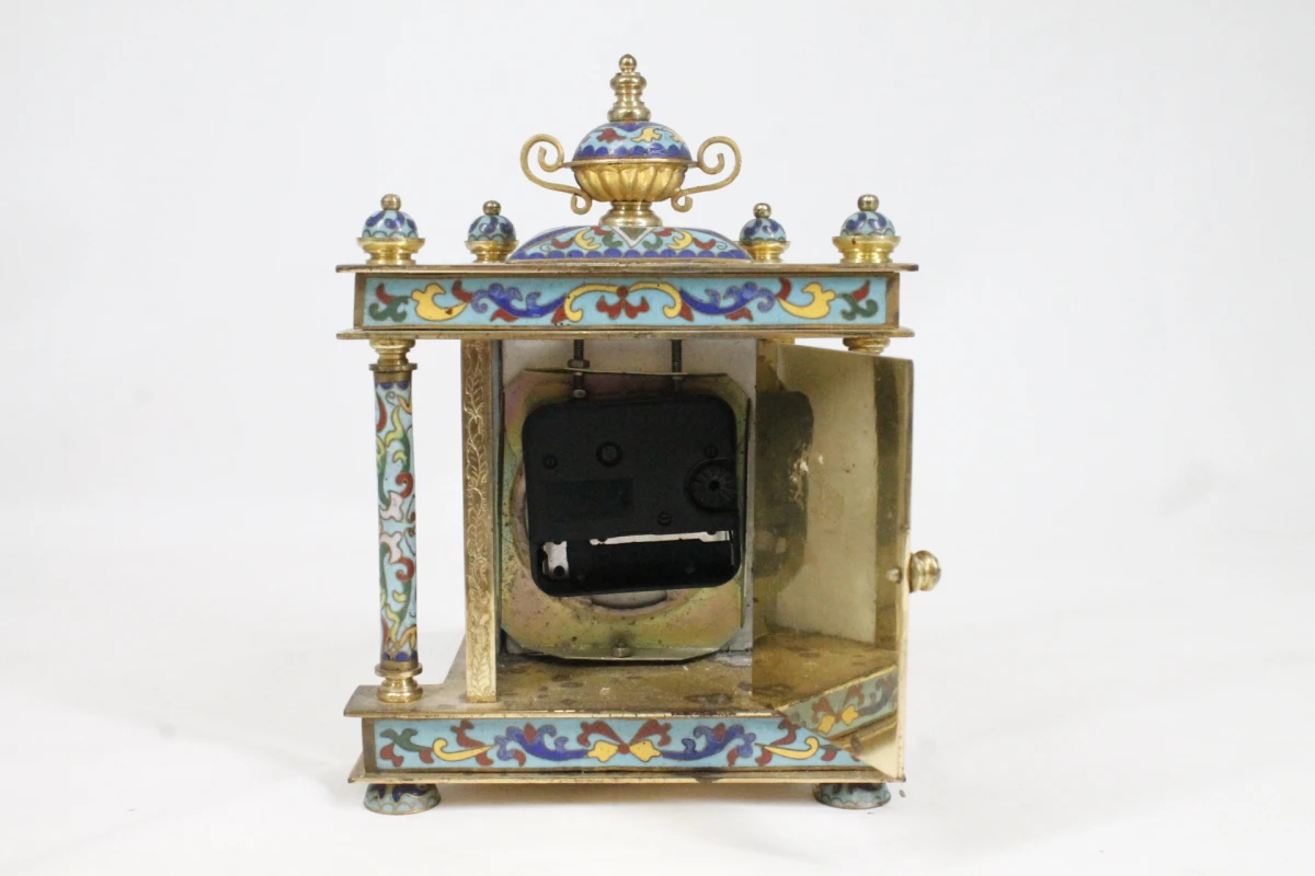Chinese cloisonné-tafelklok - foto 4