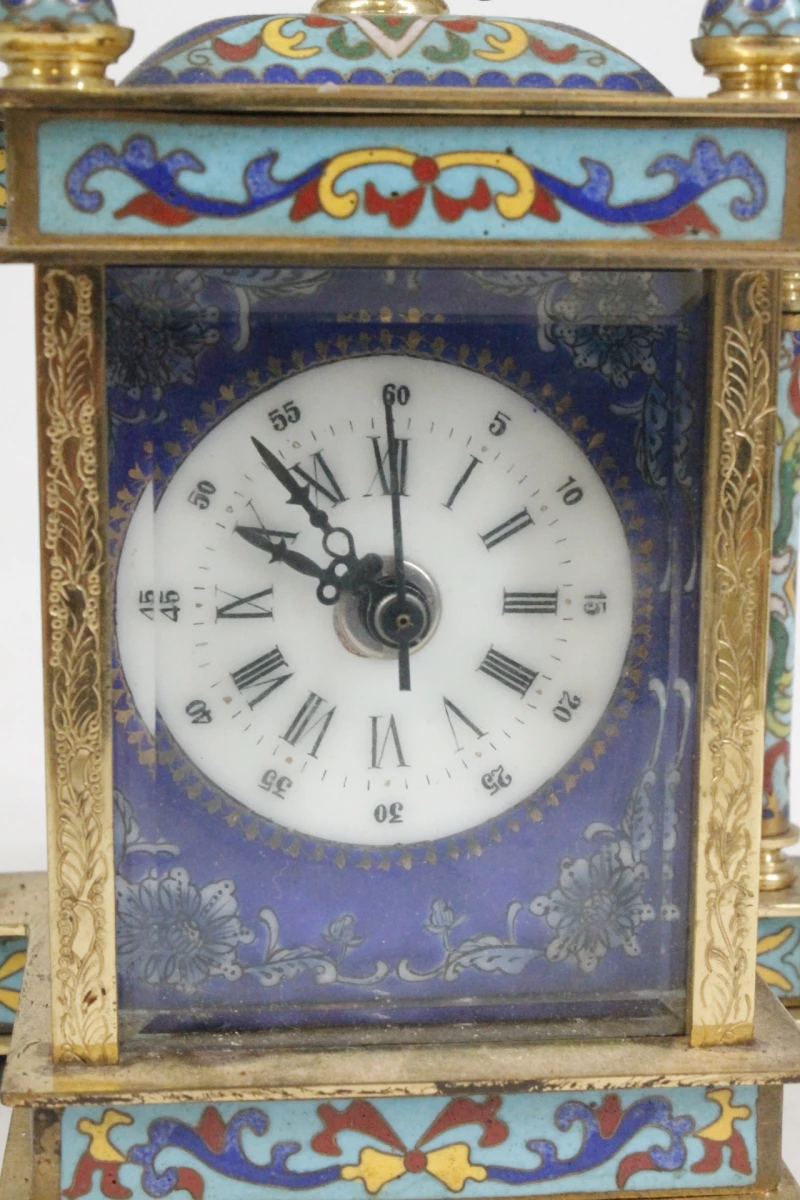 Chinese cloisonné-tafelklok - foto 7