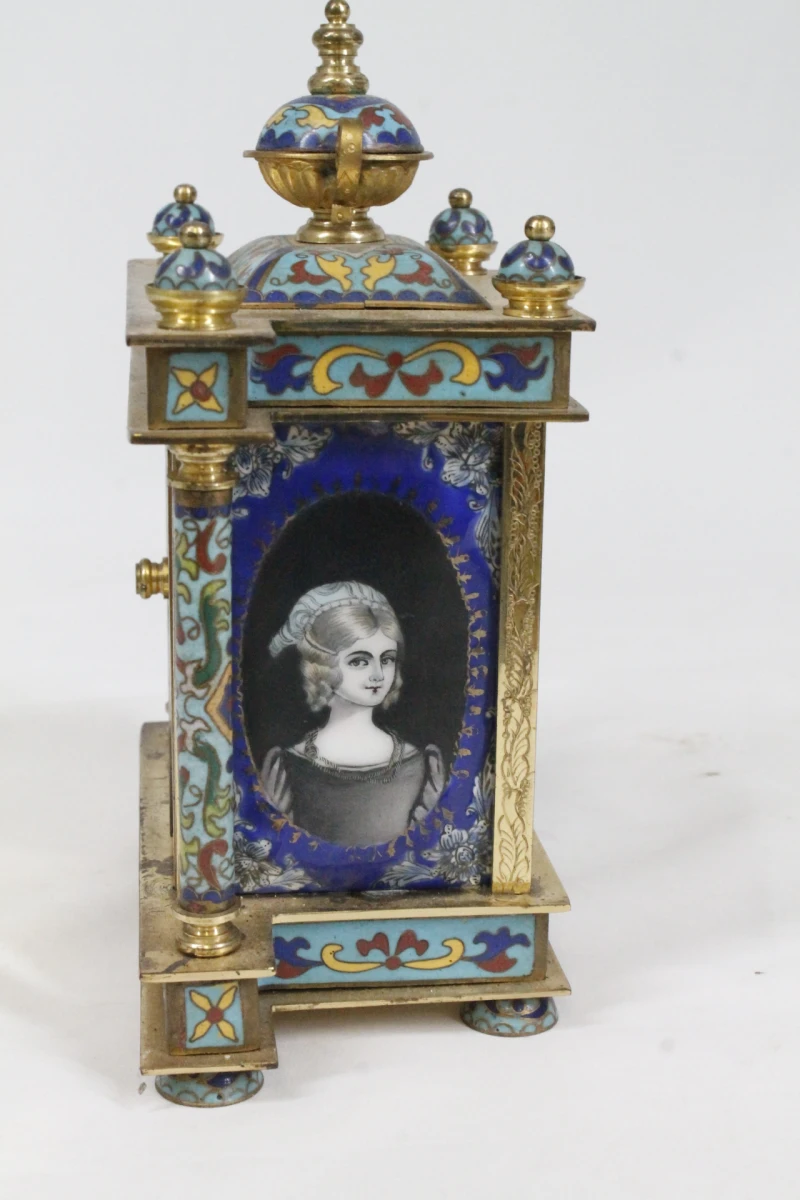 Chinese cloisonné-tafelklok - foto 5