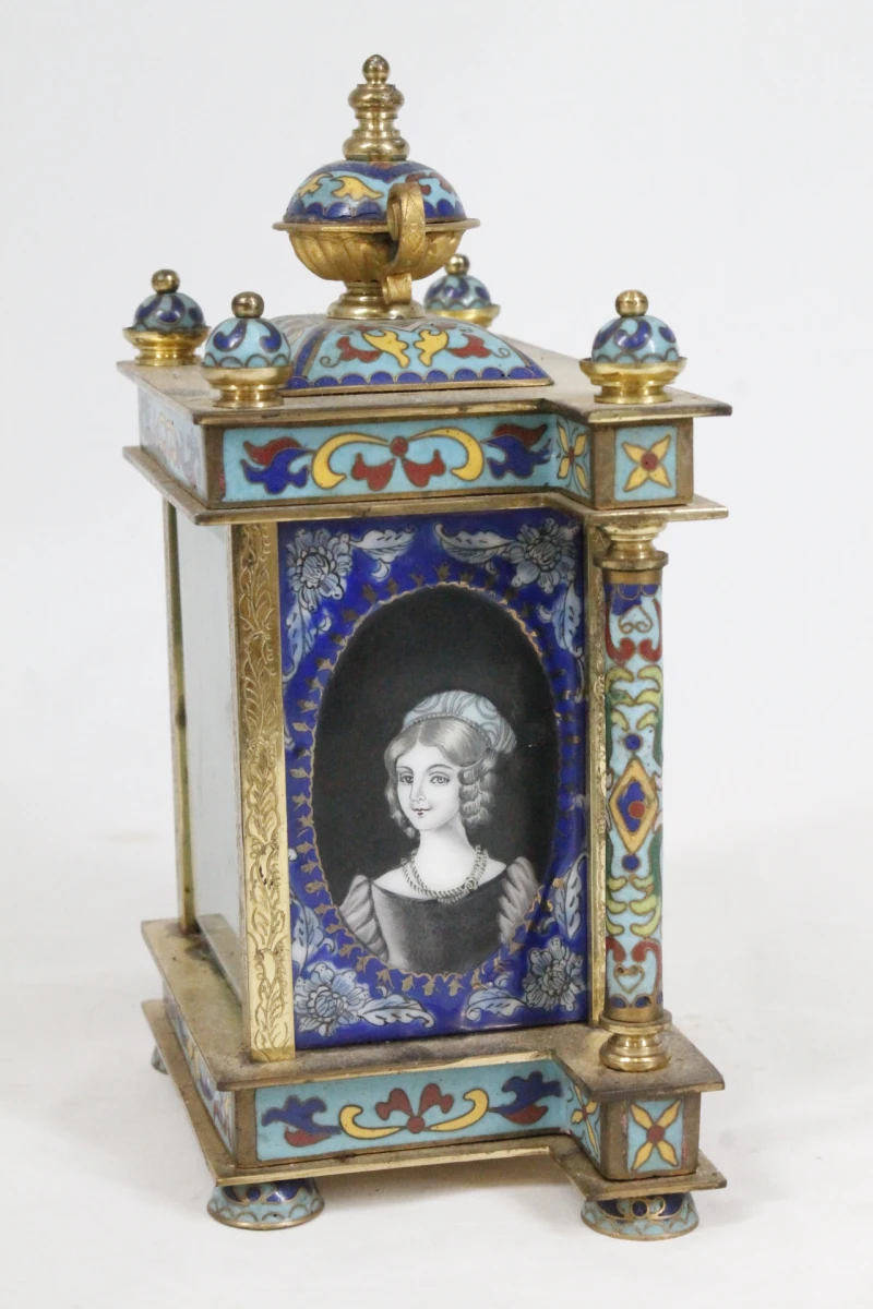 Chinese cloisonné-tafelklok - foto 2