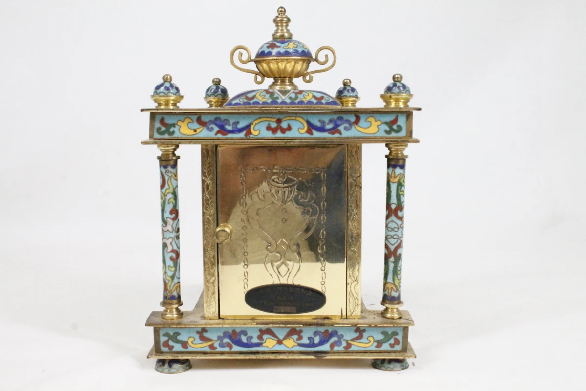 Chinese cloisonné-tafelklok - foto 3