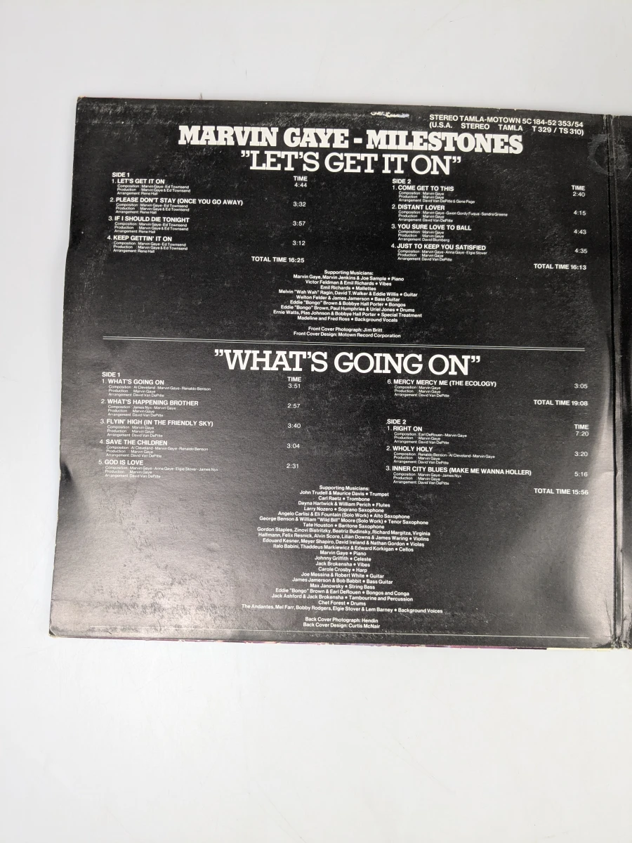 Vinyl LP Marvin Gaye - Let's Get It On / What's Going On - foto 5