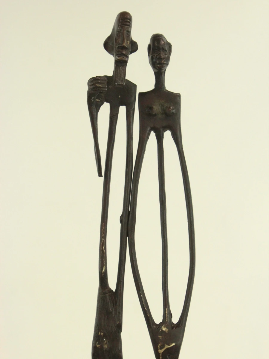 XL Gestileerd langgerekte figuren in de stijl van Giacometti - foto 5