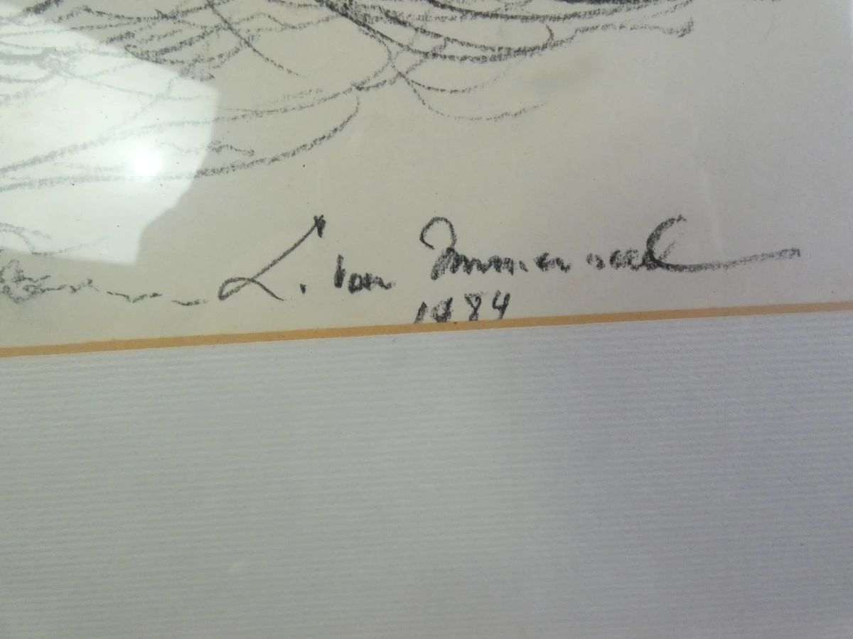 Houtskooltekening door Lieve Van Immerseel, 1984 - foto 4