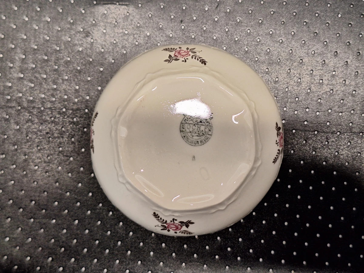 Vintage Boch La Louvière set van 6 nestkommen model Capri decor Suzon - foto 10