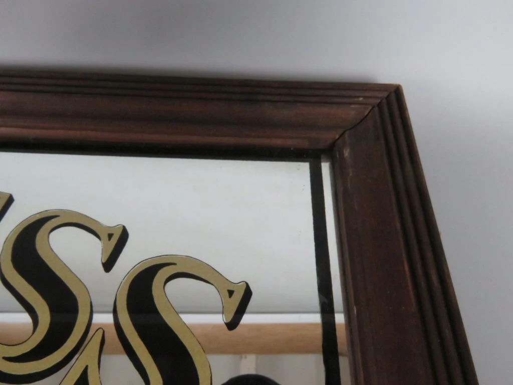 Guinness Extra Stout spiegel met houten lijst - foto 4
