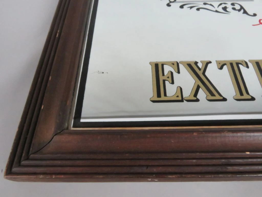 Guinness Extra Stout spiegel met houten lijst - foto 3