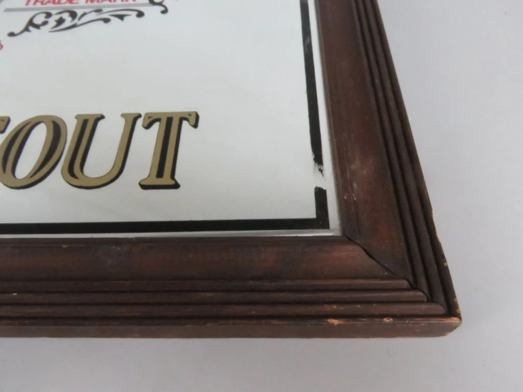 Guinness Extra Stout spiegel met houten lijst - foto 2